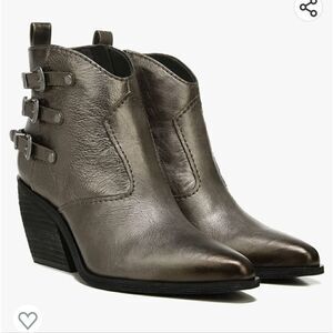ZODIAC Dacey WESTERN BOOTIE gunmetal size 7.5 NWOT